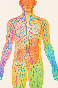 colorful lymphatic system